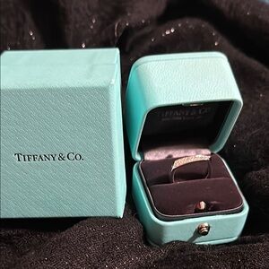 Tiffany & Co. 18k White Gold & Paved Diamond Band